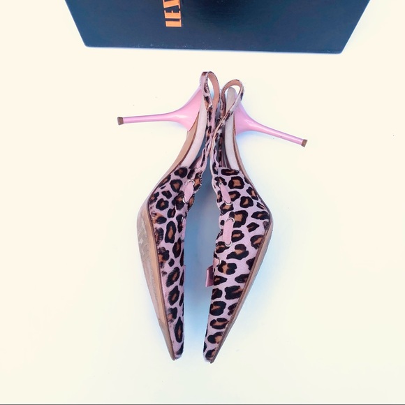Le Silla pink leopard high heel sling back Sz 8.5 - Picture 11 of 16